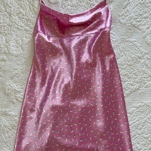 Zara mini floral dress - satin effect